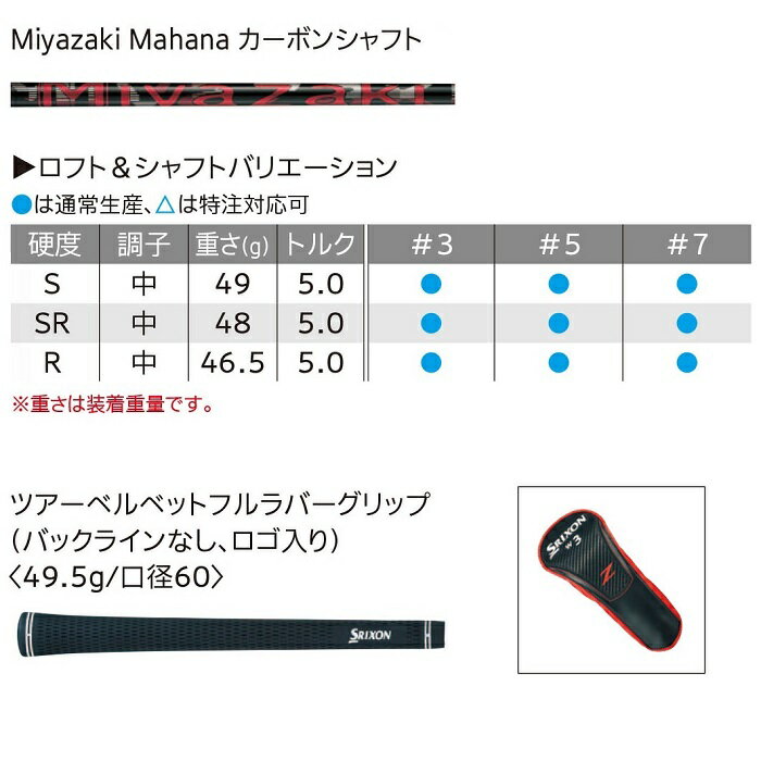 【在庫限り】ダンロップ スリクソン Z-F85 フェアウェイウッド Miyazaki Mahana カーボンシャフト SRIXON 2018年モデル【新品】