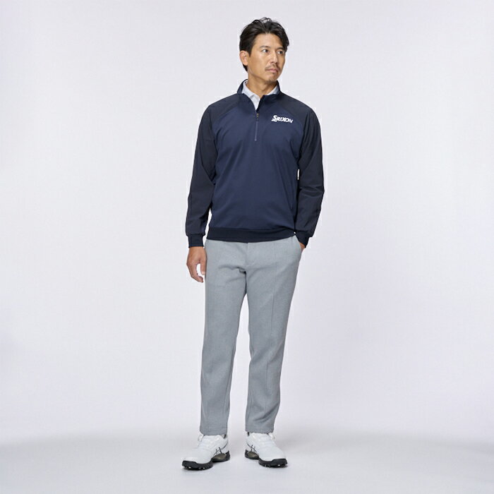 【M.collection】スリクソン 松山選手レプリカ カラーブロックハーフジップジャケット 2025FW年モデル