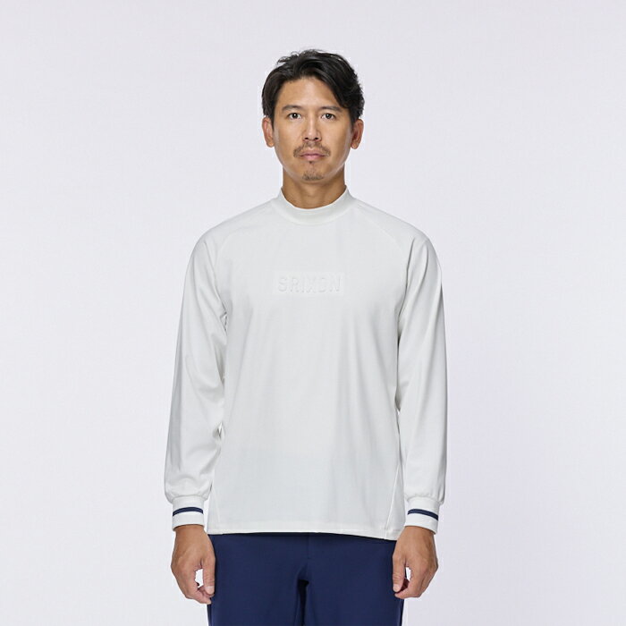 【The SRIXON】スリクソン エンボススリクソンロゴ 長袖モックネックシャツ 2025年FWモデル