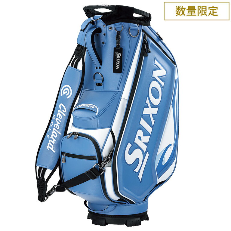 Srixon ゴルフキャディバッグ 白 青 赤