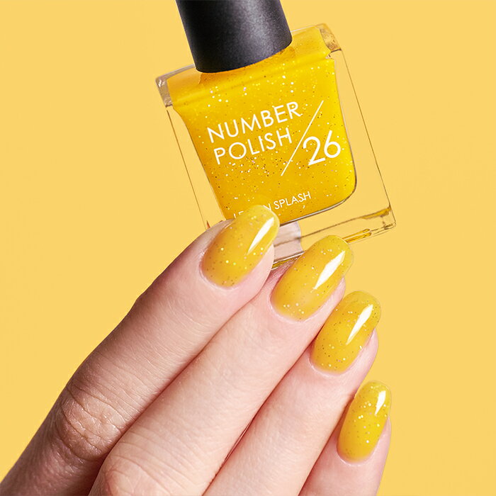 【2/28発売新色】ナンバーポリッシュ 26 Lemon Splash / NUMBER POLISH / マニキュア ペディキュア 速乾 平筆のサムネイル