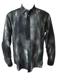 GARNIER / ガル二エ 2025春夏新作 4025257031-001 ブラック 新作値下げ◆30%OFF◆メンズ 水彩プリント レ..