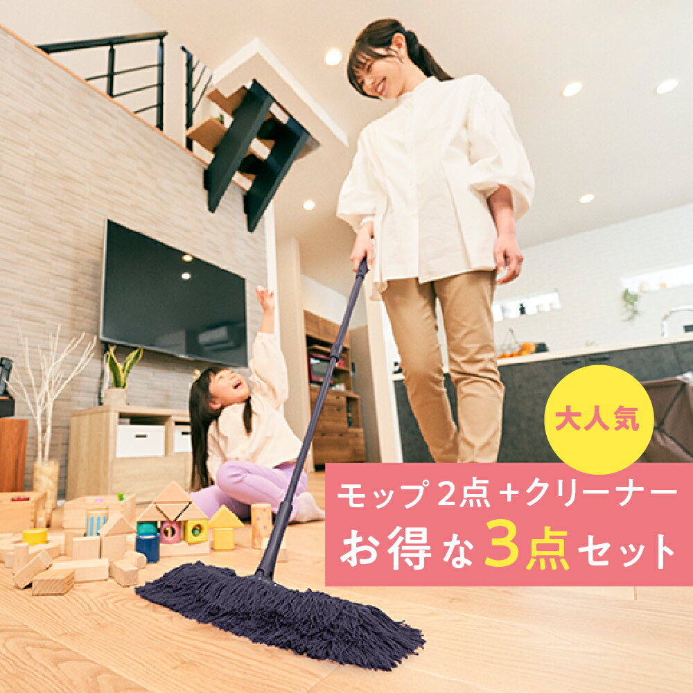 「ダスキンモップ4週間おためし おそうじベーシック3グレー（ケース付きモップクリーナー）」　※宅配便お届け商品と同時注文不可