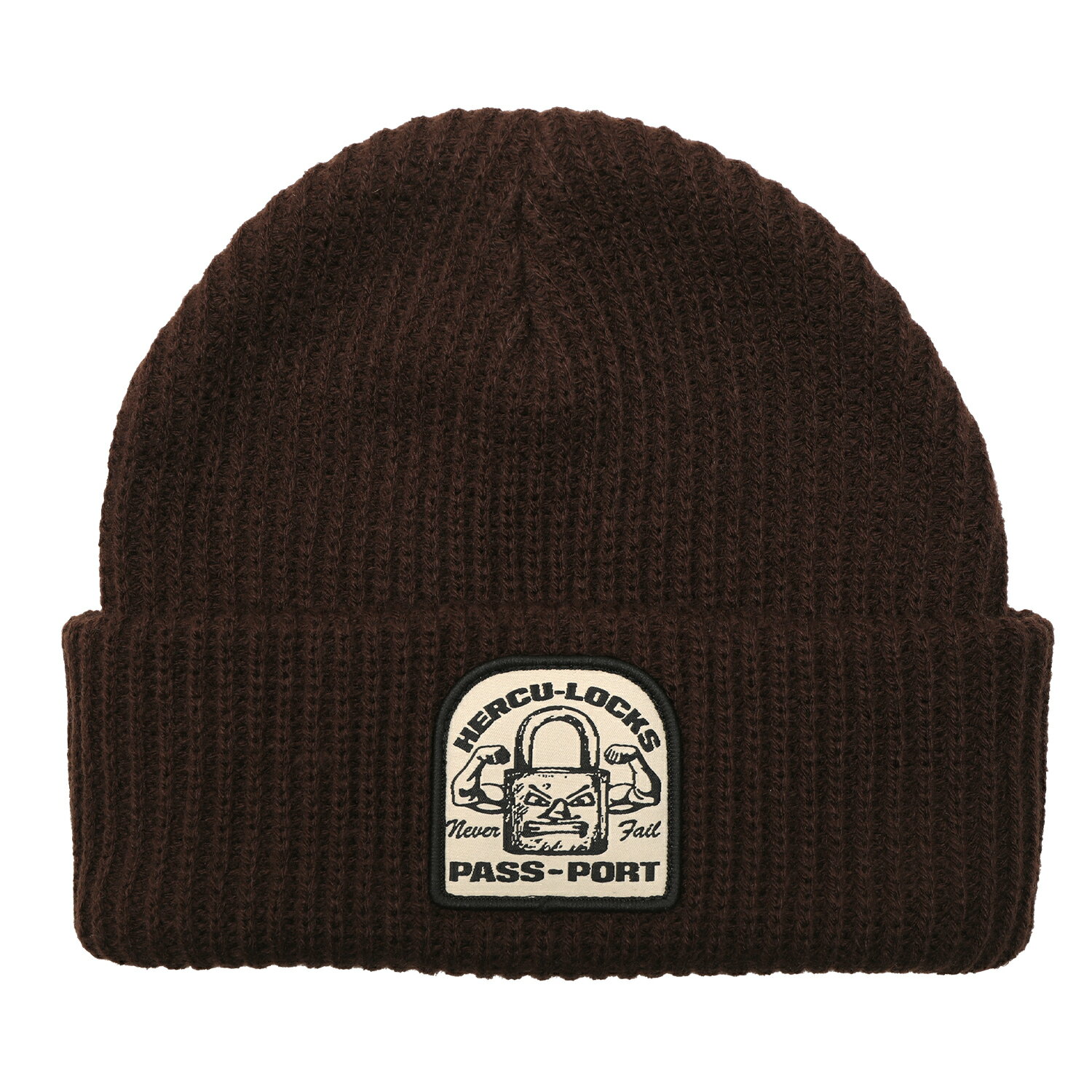 PASS~PORT " HERCU-LOCKS BEANIE " - DARK CHOCOLATE passport ビーニー ニット帽