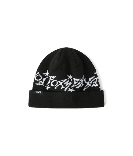 FORMER " ASTRO BEANIE " - BLACK フォーマー ビーニー アパレル スケート サーフ ニット帽 FORMER " ASTRO BEANIE " - BLACK フォーマー ビーニー アパレル スケート サーフ ニット帽