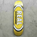 【REAL SKATEBOADING】 REAL SKATEBOARDS "REAL CLASSIC OVAL DECK " - 8.06inch 【SIZE SPEC】 WIDE : 8.06inch LENGTH : 31.8inch WHEEL BASE : 13.38inch ※トップのベニアのカラーは、アソートになります。 予めご了承ください。 ＜商品の色味、柄に関して＞ ・商品の撮影画像は光の加減で実際の商品より、 　明るく見える場合がございます。 ・お客様の端末モニターの環境により実際のカラーと 　多少の違いが出る場合がありますので 　あらかじめご了承ください。 ＜商品仕様について＞ ・商品仕様について、別カラーで記載してる場合がございます。 JAPAN AUTHORIZED DEALER【REAL SKATEBOADING】 REAL SKATEBOARDS "REAL CLASSIC OVAL DECK " - 8.06inch