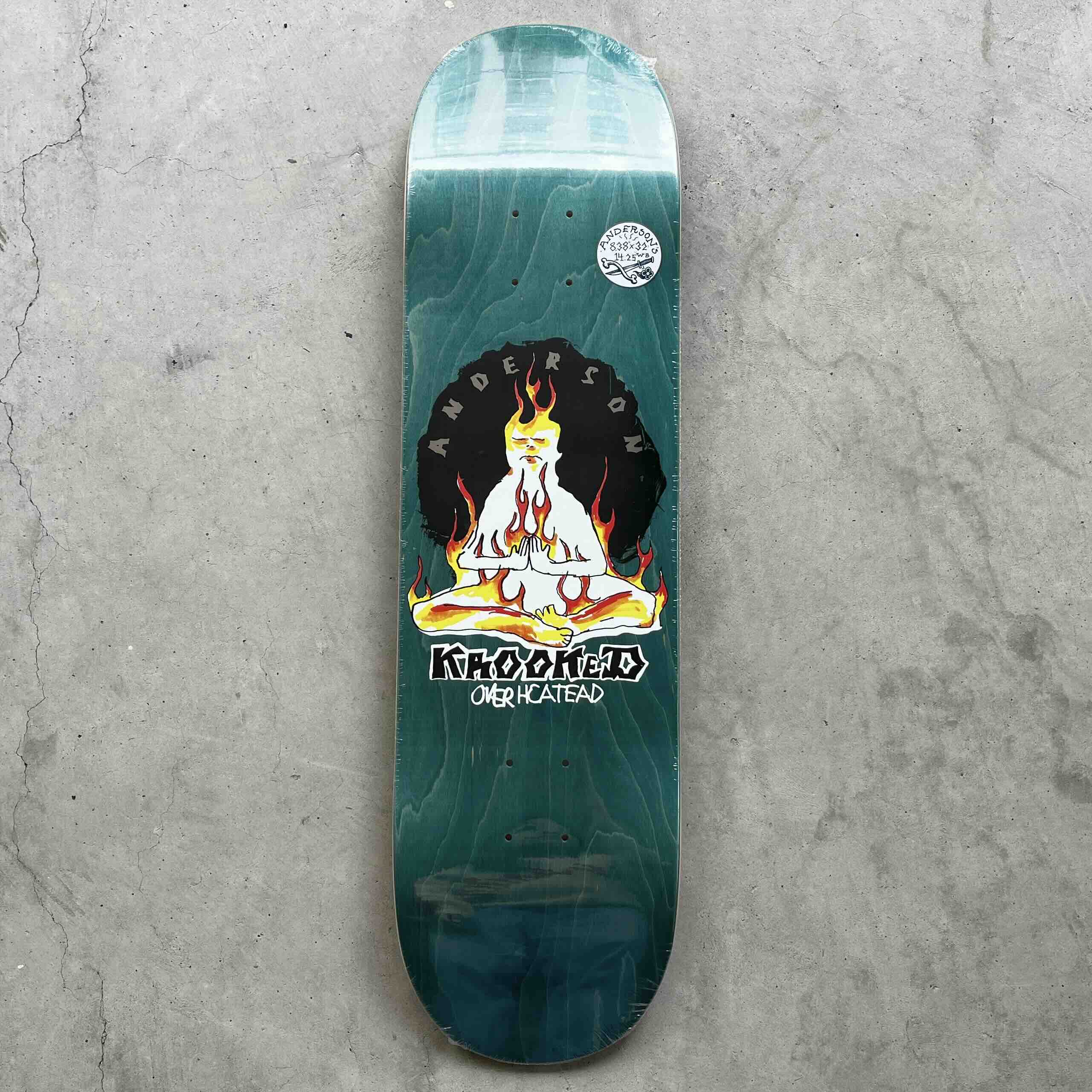 KROOKED SKATEBOADING "MANDERSON OVERHEAT DECK" - 8.38inch