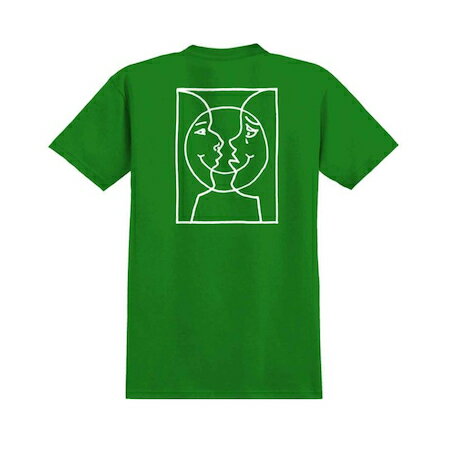 KROOKED SKATEBOADING "MOONSMILE RAW TEE" - GREEN