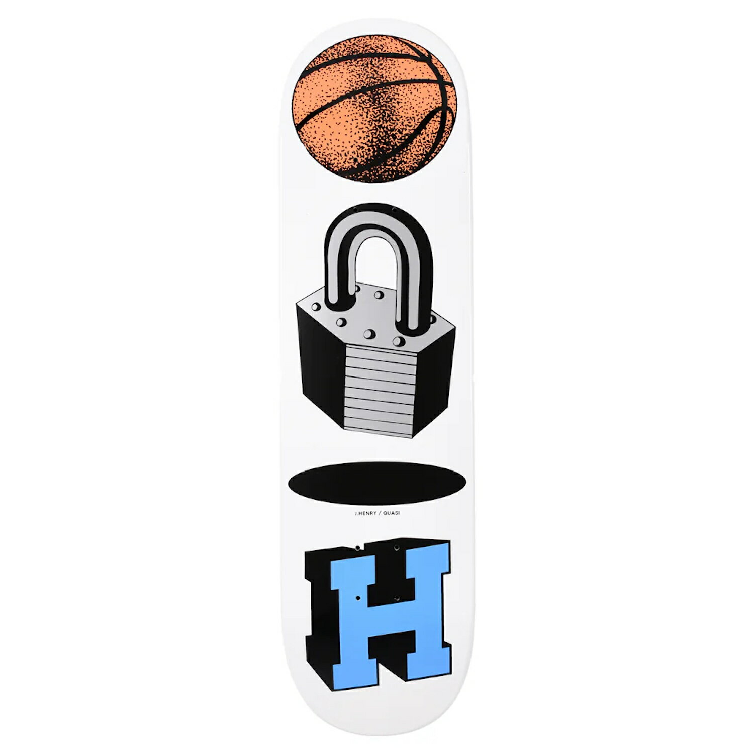 QUASI " JUSTIN HENRY / LOCKED " - 8.125inch クワジ デッキ クアジ スケートボード 8.125インチ