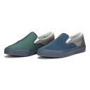 【CONVERSE SKATEBOARDING】 CONVERSE "CS SLIP-ON SK SAYHELLO +" - BLUE/GREEN/GRAY 東京を拠点に様々なジャンルのデザインを手がけ、 オリジナルのアパレルや小物を国内外で展開している グラフィックレーベル「SAYHELLO」とコラボレーションした 「CONVERSE SKATEBOARDING」+シリーズのアイテム。 CS スリップオン SKをベースに、ヴァンプをセンターで割り、 マルチカラーを落とし込んだポップなデザイン。 インソールとカートンに両ブランド名のオリジナルグラフィックをプリント。 ブルー/グリーン/グレイの1カラー展開。【CONVERSE SKATEBOARDING】 CONVERSE "CS SLIP-ON SK SAYHELLO +" - BLUE/GREEN/GRAY