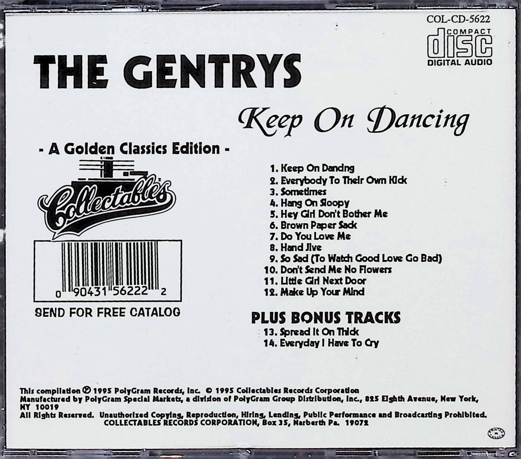 【中古】 (CD) Keep on Dancing / Gentrys　（送料無料）