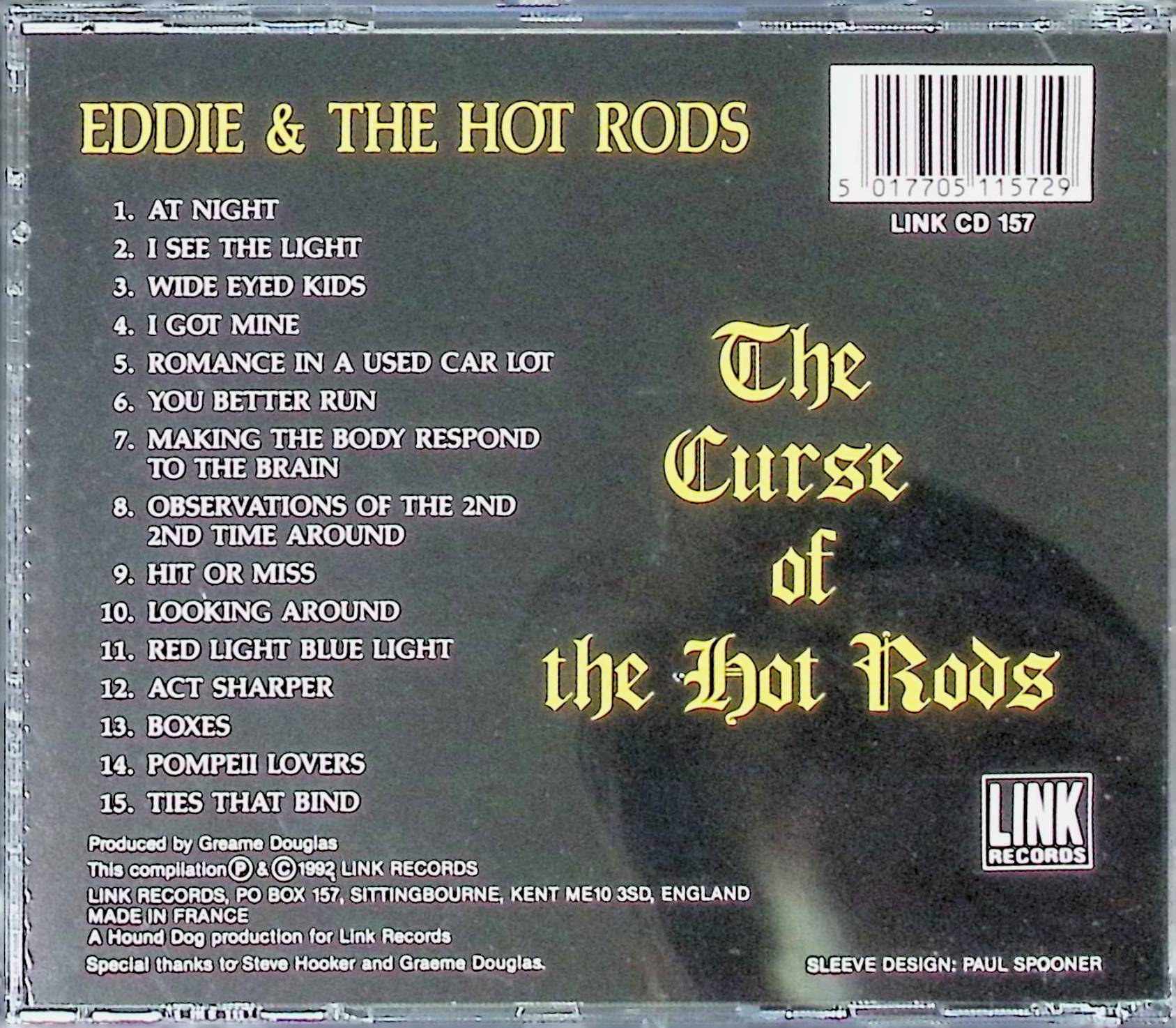 【中古】 (CD) Eddie & The Hot Rods: The Curse Of The Hot Rods / エディー・アンド・ザ・ホット・ロッズ　（送料無料） 2