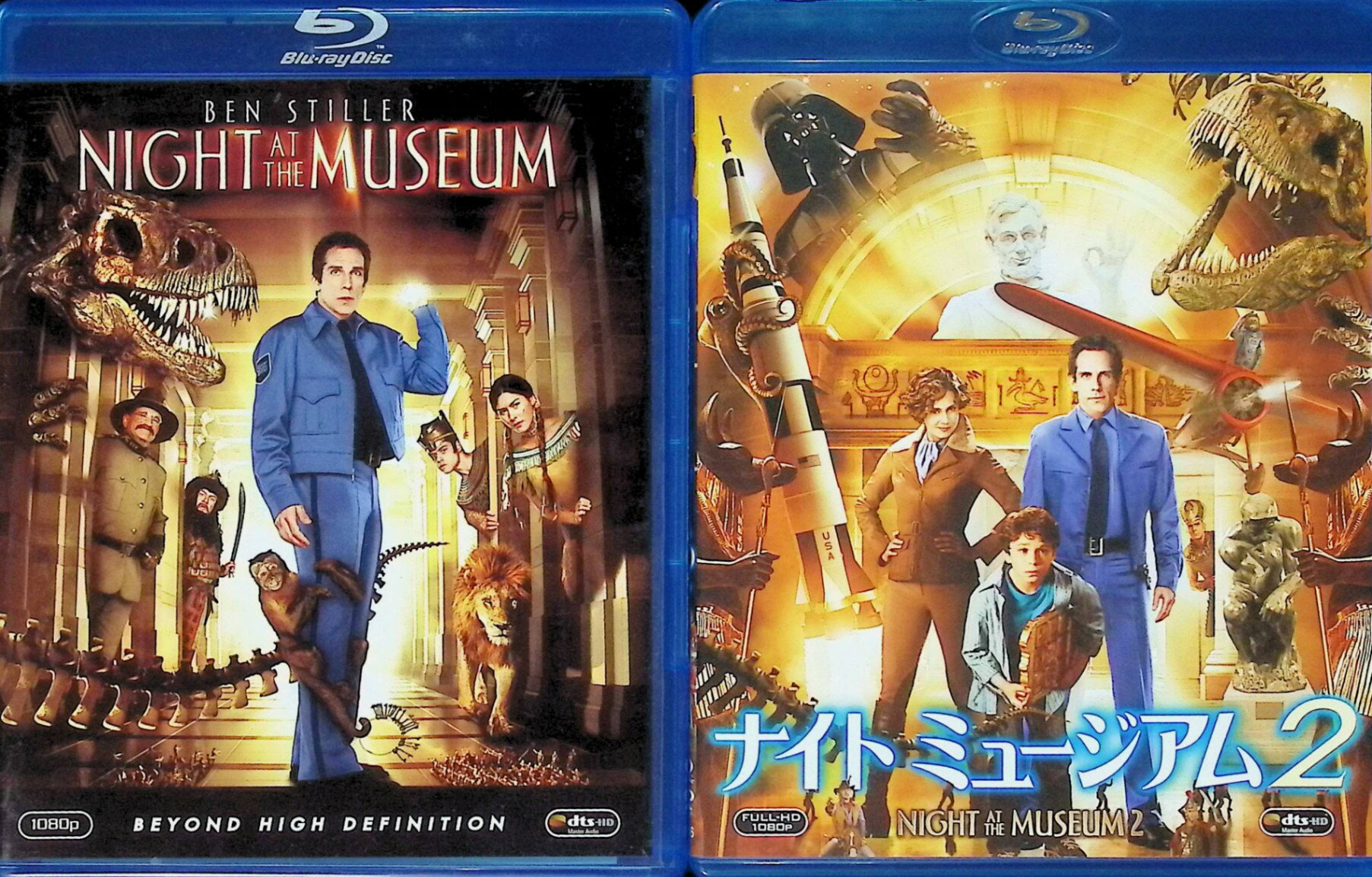 「 ナイト ミュージアム 2作品セット [Blu-ray]」 ベン・スティラー (出演), ロビン・ウィリアムズ (出演), ショーン・レヴィ (監督) 「ナイト ミュージアム」 何をやっても失敗ばかりの失業男ラリーが、自然史博物館の夜警の仕事に就くことに。恐竜の骨や動物の剥製が並べられた館内では、夜になると展示物に命が宿り……。ベン・スティラー主演のアクション・アドヴェンチャー。 「ナイト ミュージアム2」 ニューヨーク自然史博物館の展示物がワシントンにあるスミソニアンの倉庫へ。だが、不思議な石板のせいで展示物がみな生き返ってしまう……。ベン・スティラー主演によるVFXファンタジー・アドヴェンチャーの第2作。 音声： 日本語・英語 字幕： 日本語・英語 JANコード： 4988142554727 🐾 安心の検品・保証 当店ではすべての商品を1点ずつ丁寧に検品したうえで出品しております。 万が一、商品に不備がございましたら、商品到着日から30日以内であれば返品・返金を承ります。どうぞ安心してご利用ください。 🐾 送料無料・スピード発送 AM11時までのご注文は、日本郵便〈ゆうメール〉にて当日発送いたします。 ※ゆうメールは土日祝日の配達がございません。あらかじめご了承ください。 商品は防水クッション封筒で丁寧に梱包し、ポストへお届けします。 🐾 まとめ買いがおトク！クーポン配布中 2点以上のご購入　→　100円引き 4点以上のご購入　→　400円引き 8点以上のご購入　→　1,000円引きDISC PLUSは映画・音楽好きのための専門中古ショップです。 レア盤、絶版アイテム、懐かしの名作など、毎日新商品入荷中！ 🐾 まとめ買いでおトクなクーポン配布中🐾