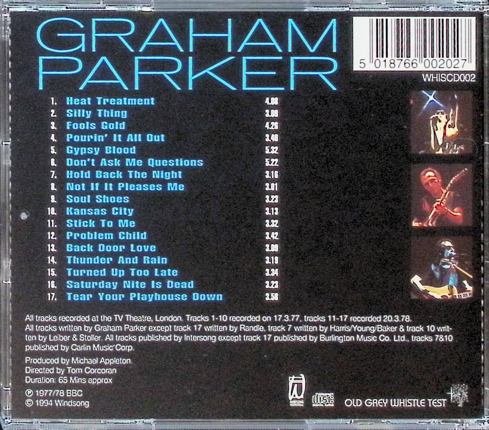 【中古】 (CD) Live on the Test / GRAHAM PARKER　（送料無料） 2