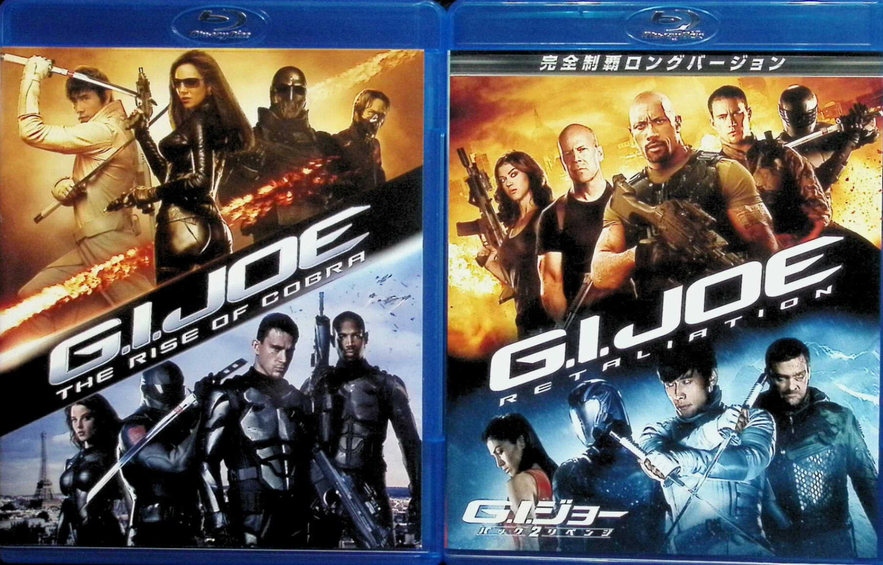 「 G.I.ジョー 2作品セット [Blu-ray]」 ブルース・ウィリス (出演), イ・ビョンホン (出演), ジョン・M・チュウ (監督) 「G.I.ジョー 」 日本でもコアなファンを持つ人気フィギュアを基に作られた本格バトル・アクション。アメリカ政府が組織した国際機密部隊“G.I.ジョー“と、世界征服を目論む極悪非道な武装集団“コブラ“が壮絶な戦いを繰り広げる。『ハムナプトラ』のヒットメイカー、スティーブン・ソマーズ監督ならではの手に汗握るスリリングなアクション・シーンが痛快。 「G.I.ジョー バック2リベンジ 完全制覇ロングバージョン」 米国大統領が発した司令── それは世界を守ってきた最強の機密部隊G.I.ジョーの暗殺だった。チームは訓練中に奇襲攻撃を受け、生き残ったのはわずか数名。政府の後ろ盾を失い孤立無援となってしまう。一方、冷酷な暗殺者ストームシャドーの復活で、再び勢力を拡大するテロ組織〈コブラ〉は最新鋭ミサイルシステムを駆使して世界を恐怖に陥れる。絶体絶命の中、G.I.ジョー“最後の切り札"はただ一人。“初代ジョー"と呼ばれる伝説の司令官、ジョー・コルトンだった。最強の助っ人が加わった《新生G.I.ジョー》が、かつてないリベンジに挑む! 音声： 日本語・英語 字幕： 日本語・英語 JANコード： 4988113744898 ◇2のDVDのみディスクにわずかに小傷があります。 &#128062; 安心の検品・保証 当店ではすべての商品を1点ずつ丁寧に検品したうえで出品しております。 万が一、商品に不備がございましたら、商品到着日から30日以内であれば返品・返金を承ります。どうぞ安心してご利用ください。 &#128062; 送料無料・スピード発送 AM11時までのご注文は、日本郵便〈ゆうメール〉にて当日発送いたします。 ※ゆうメールは土日祝日の配達がございません。あらかじめご了承ください。 商品は防水クッション封筒で丁寧に梱包し、ポストへお届けします。 &#128062; まとめ買いがおトク！クーポン配布中 2点以上のご購入　→　100円引き 4点以上のご購入　→　400円引き 8点以上のご購入　→　1,000円引きDISC PLUSは映画・音楽好きのための専門中古ショップです。 レア盤、絶版アイテム、懐かしの名作など、毎日新商品入荷中！ &#128062; まとめ買いでおトクなクーポン配布中