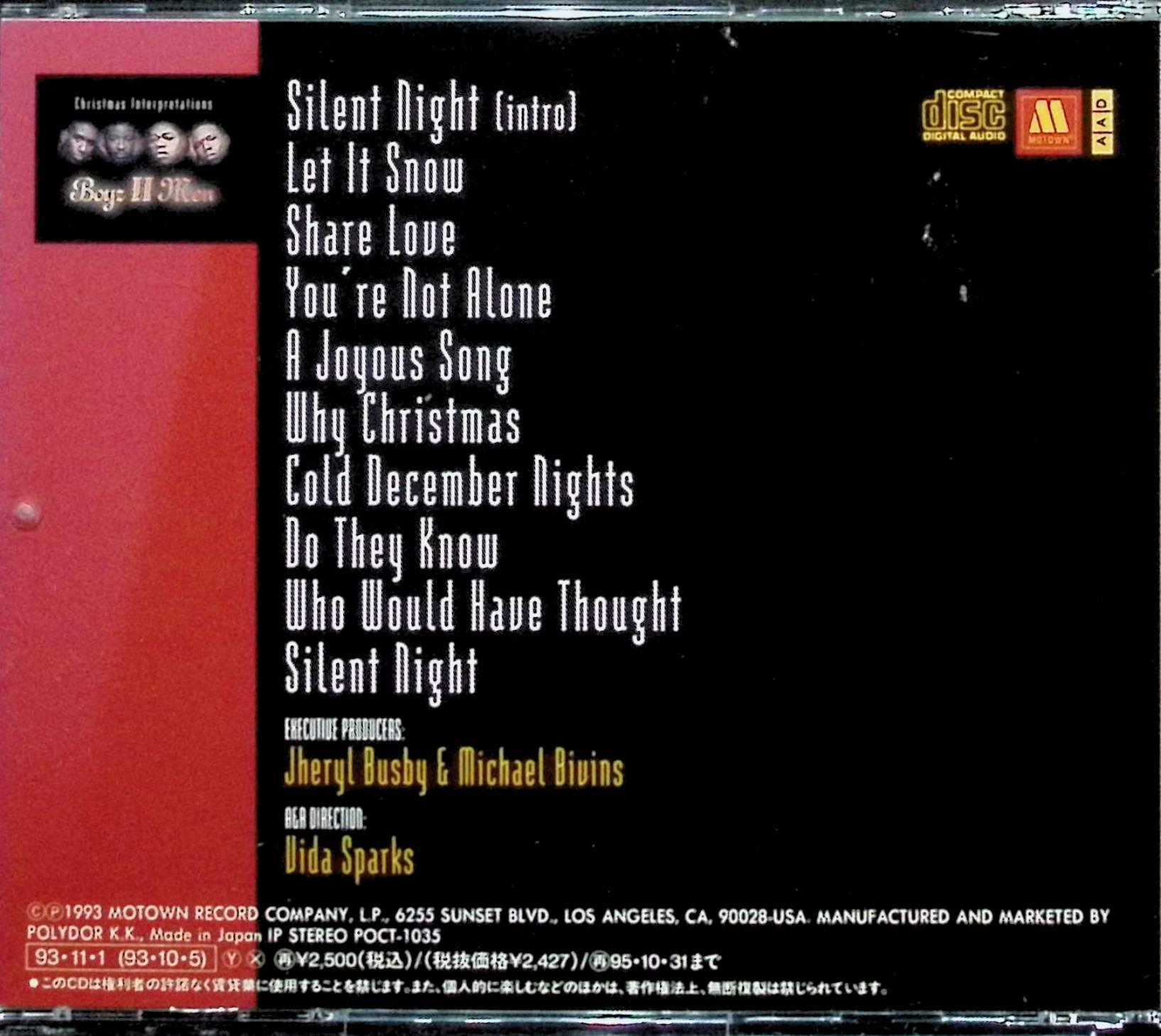 【中古】 (CD) レット・イット・スノウ / ボーイズIIメン　（送料無料）