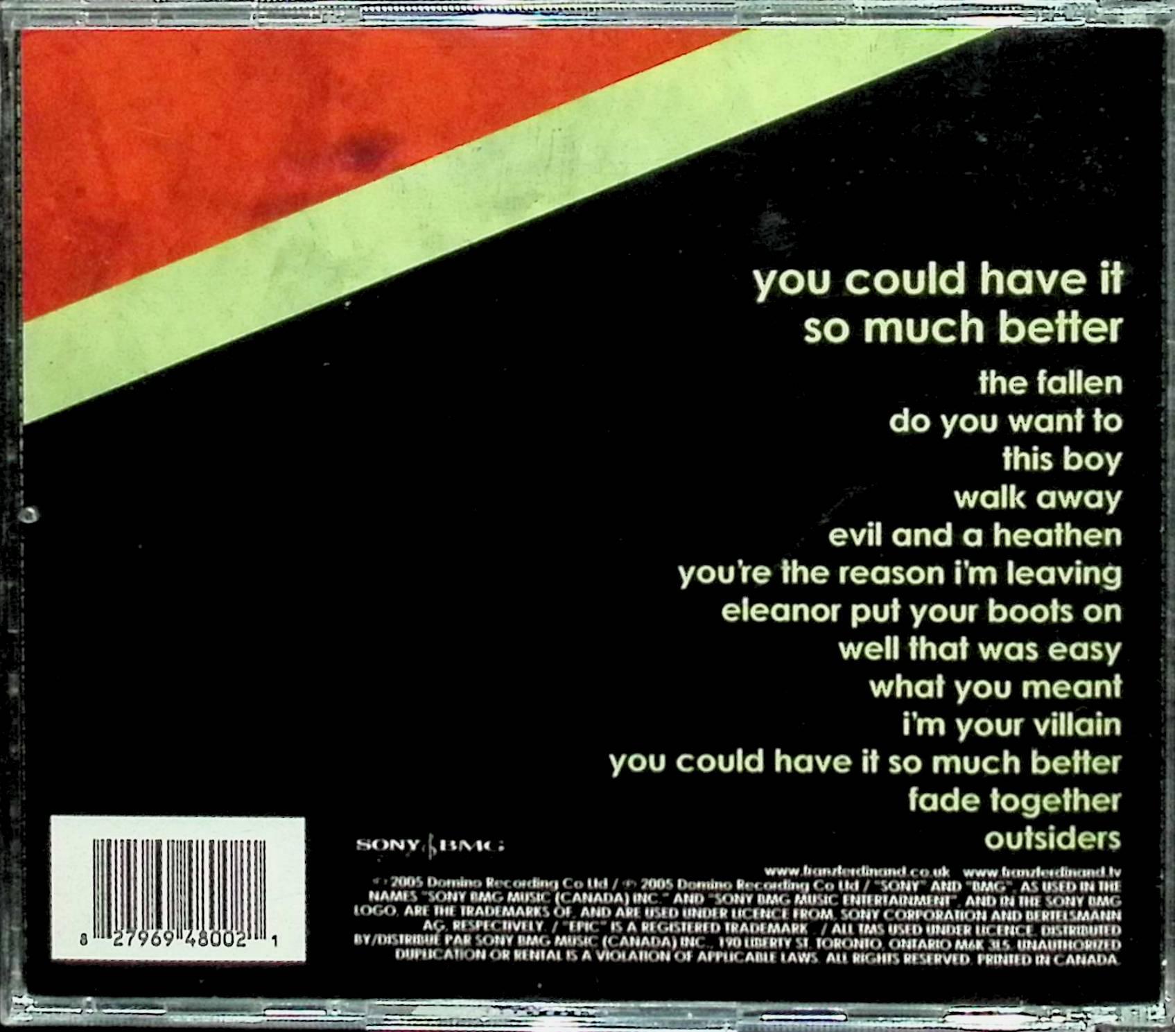 【中古】 (CD) You Could Have It So Much Better / Franz Ferdinand（フランツ・...