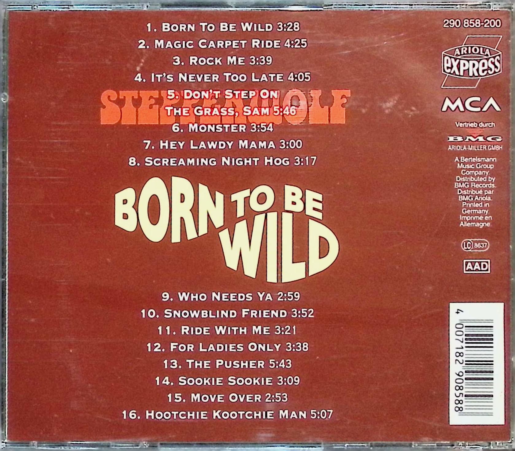 【中古】 (CD) Born to be wild / ステッペンウルフ　（送料無料）