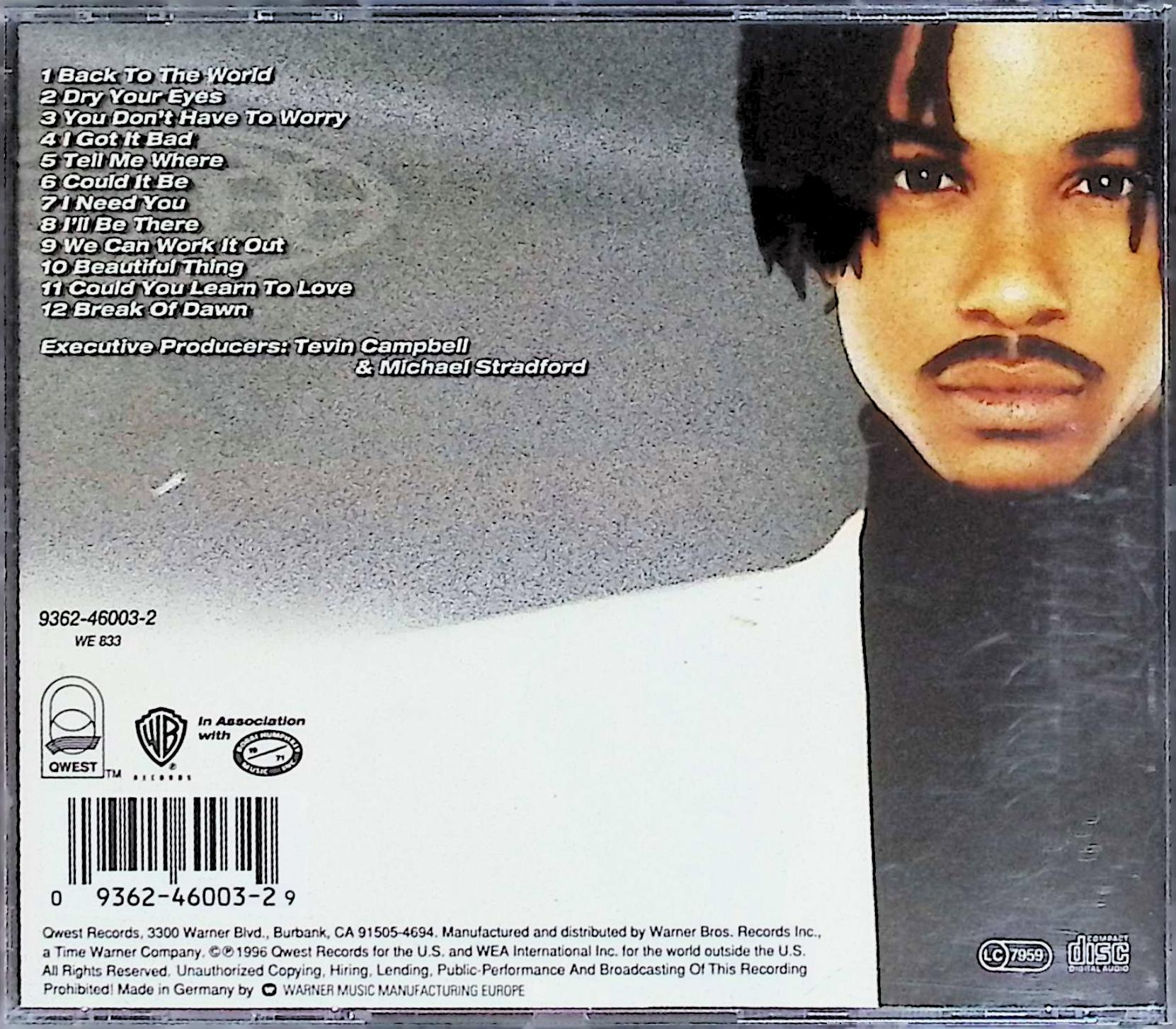 【中古】 (CD) Back to the World / Tevin Campbell　（送料無料）