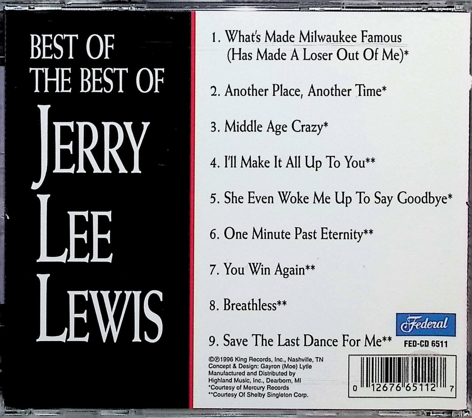 【中古】 (CD) Best of Best / ジェリー・リー・ルイス　（送料無料）