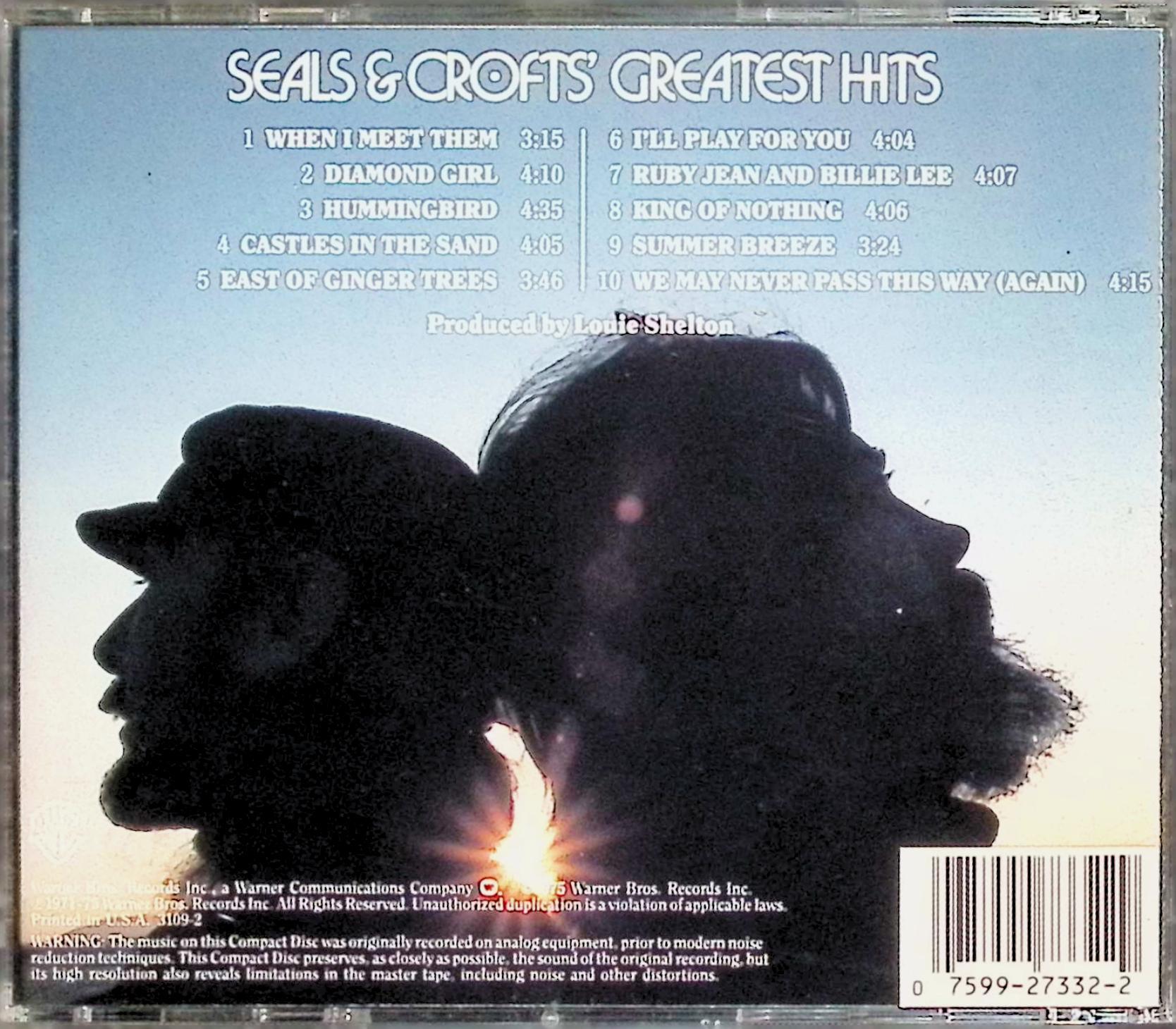 【中古】 (CD) Greatest Hits / シールズ&クロフツ　（送料無料） 2