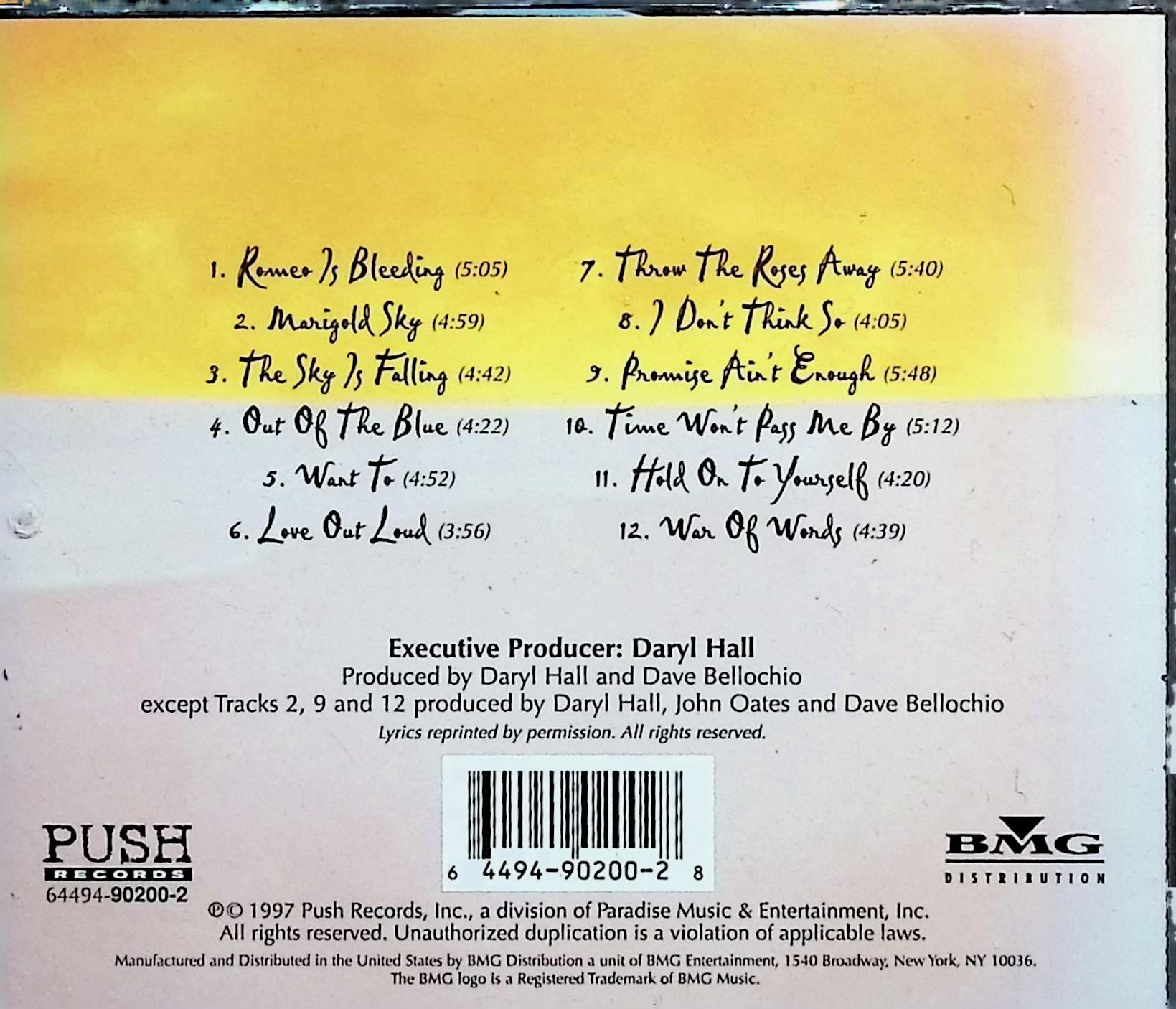 【中古】 (CD) Marigold Sky / Hall & Oates　（送料無料）