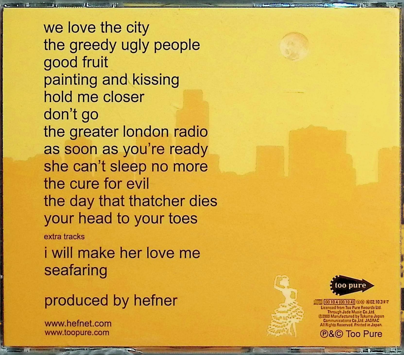 【中古】 (CD) We Love The City / ヘフナー　（送料無料） 2