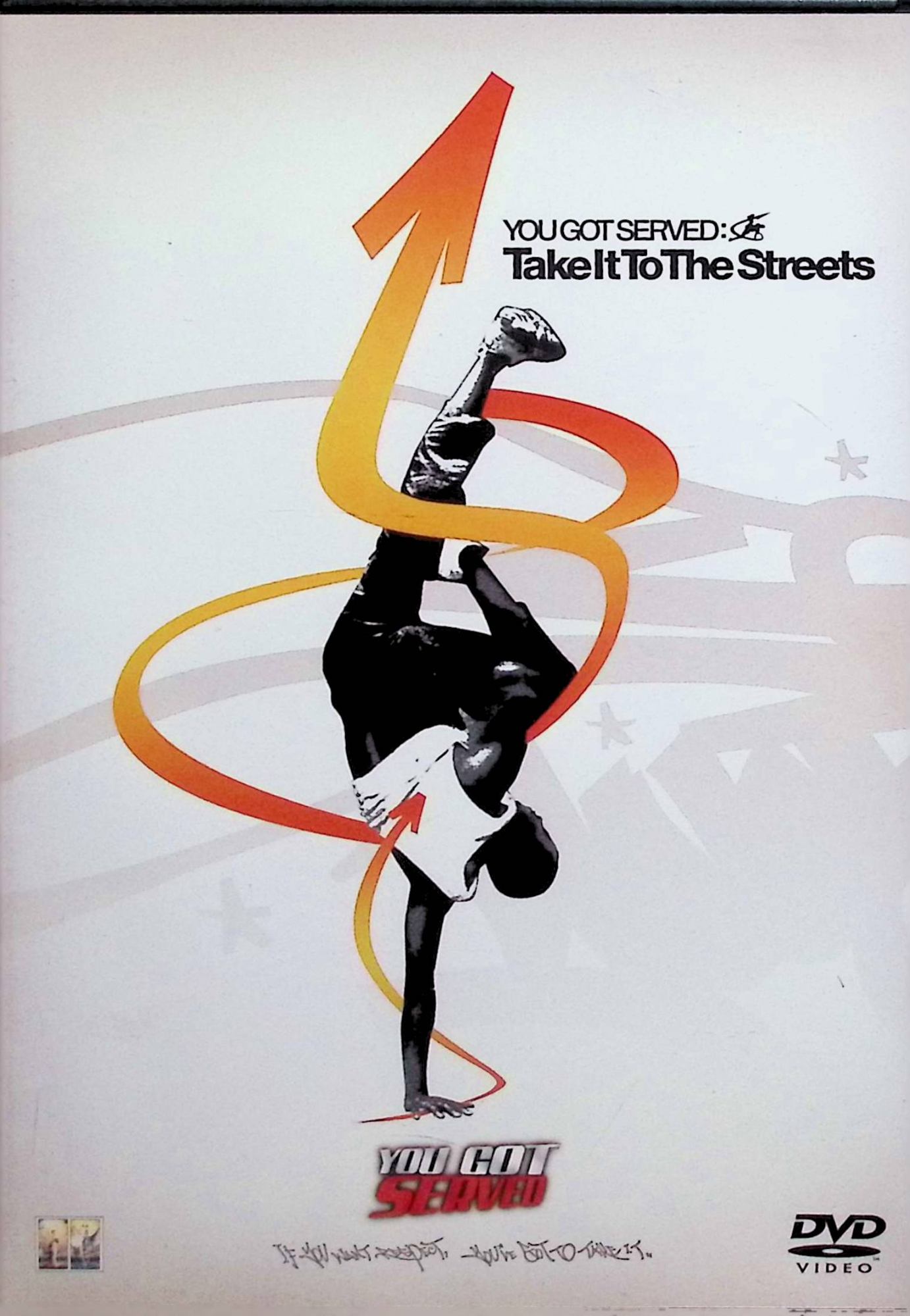 「 YOU GOT SERVED：Take It To The Streets[DVD]」 Marques Houston 本編の激しいストリートダンスバトルシーンをスローモーションや分割で解説し、初心者から上級者までが真似できるステップをプロダンサーが指導。ElginとDavidのクルーがライバルと対決する名場面を中心に、基本ポップ&ロックから高度なフットワークまで網羅。MTV主催「Big Bounce」決勝のクライマックス再現が目玉。 ジャンル ダンスインストラクション／音楽／スポーツ JANコード： 4547462013927 ◇ディスクにわずかに小傷があります。 🐾 安心の検品・保証 当店ではすべての商品を1点ずつ丁寧に検品したうえで出品しております。 万が一、商品に不備がございましたら、商品到着日から30日以内であれば返品・返金を承ります。どうぞ安心してご利用ください。 🐾 送料無料・スピード発送 AM11時までのご注文は、日本郵便〈ゆうメール〉にて当日発送いたします。 ※ゆうメールは土日祝日の配達がございません。あらかじめご了承ください。 商品は防水クッション封筒で丁寧に梱包し、ポストへお届けします。 🐾 まとめ買いがおトク！クーポン配布中 2点以上のご購入　→　100円引き 4点以上のご購入　→　400円引き 8点以上のご購入　→　1,000円引きDISC PLUSは映画・音楽好きのための専門中古ショップです。 レア盤、絶版アイテム、懐かしの名作など、毎日新商品入荷中！ 🐾 まとめ買いでおトクなクーポン配布中