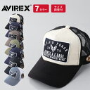 AVIREX アヴィレックス U.S NAVY ミリタリーパッチ 6パネル メッシュキャップ 帽子 メンズ MA-1 ミリタリー キャップ アメカジ 夏 ローキャップ ワッペン ベースボールキャップ ロゴ あす楽対応