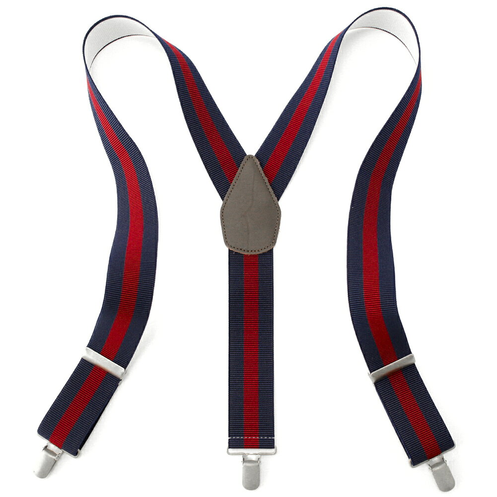 dwearsのGEVAERT ゲバルト dwears Y型 ワンラインストライプ ストレッチ サスペンダー 日本製 2サイズ展開 大人 子供 伸びる ゴム メンズ レディース キッズ あす楽対応｜アングル2