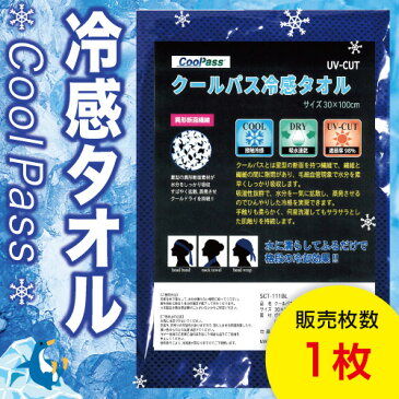 冷感タオル ひんやり クールパス 暑さ対策 熱中症予防 屋外作業 屋内作業 アウトドア 冷たい 夏 真夏日 即冷 気持ちいい ゴルフ テニス スポーツ全般 タオル ゆうパケット