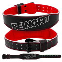 【7/19全商品4時間限定 50%Offクーポン♪20時~】BEINGFIT トレーニングベルト - パワーベルト 筋トレ 用 | 高耐久・ユニークデザイン 筋トレベルト - 4色展開、3サイズ リフティングベルト 腹圧ベルト トレーニングギア スクワット デッドリフト ベンチプレス 本革 ジム