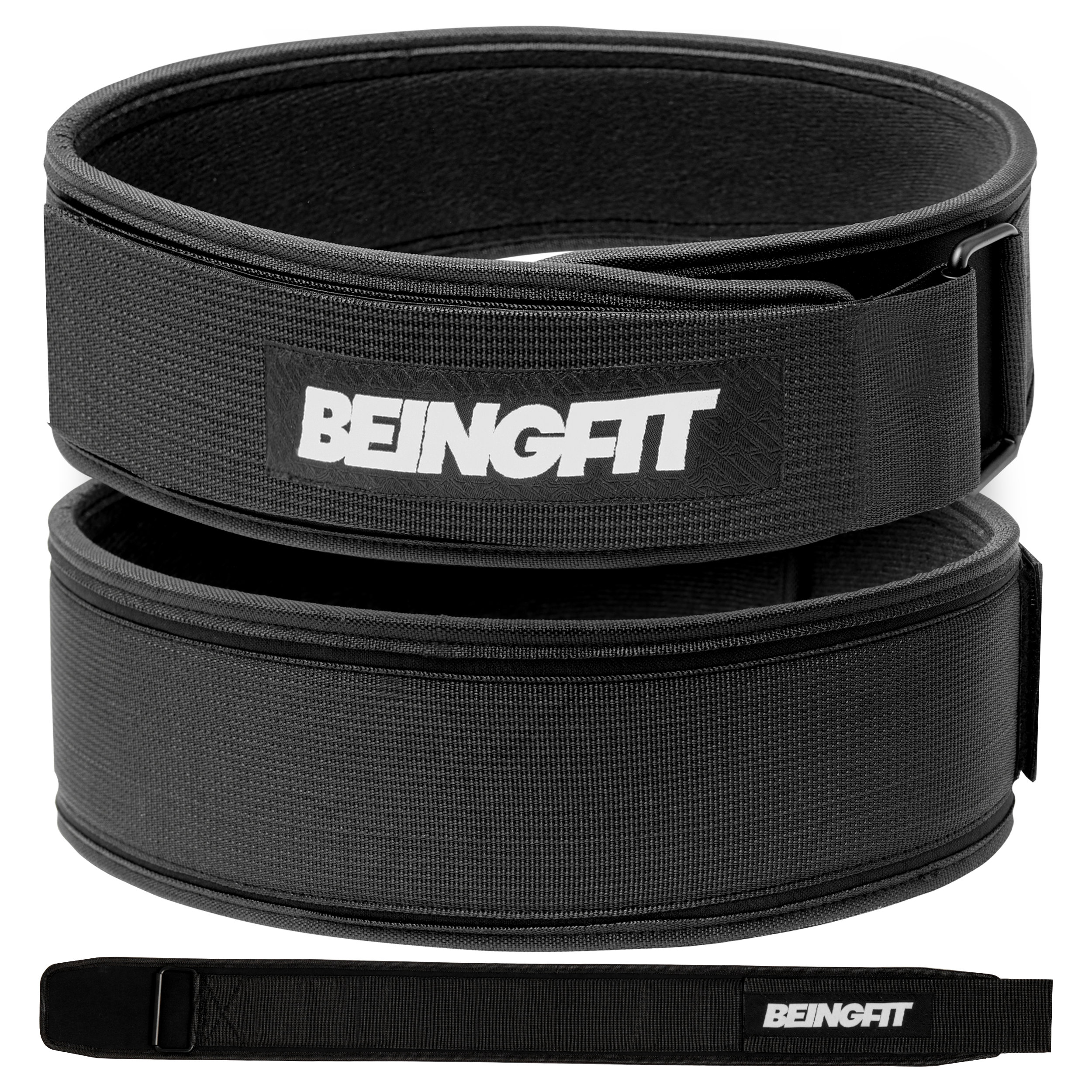 BEINGFIT トレーニングベルト パワーベルト 筋トレ ベルト トレーニング ベルト 10cm幅 独自デザイン 3サイズ S M L 重量挙げ 男女兼用 高品質 ジム メンズ・レディース