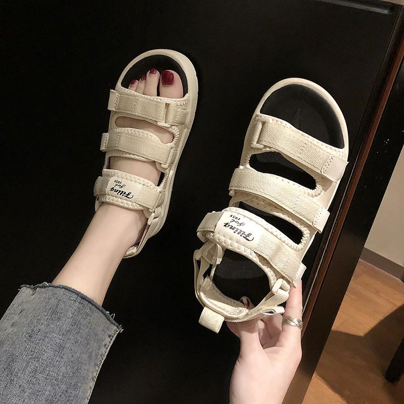 ディナリッコの2 ウェイマジックテープサンダル カップル男女兼用 柔らかソール 大きいサイズ展開 学生・ビーチお出かけ用シューズ 送料無料｜アングル3