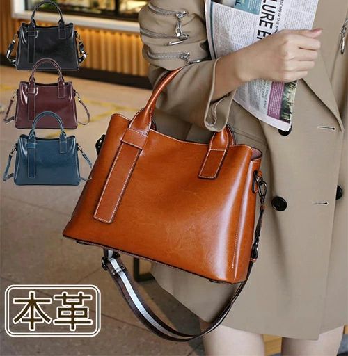 乐天商城 - ハンドバッグ 本革 2way ショルダーバッグ トートバッグ レディース 軽い 斜めがけ 手提げ 大人 通勤 お出かけ おしゃれ フォーマル シ