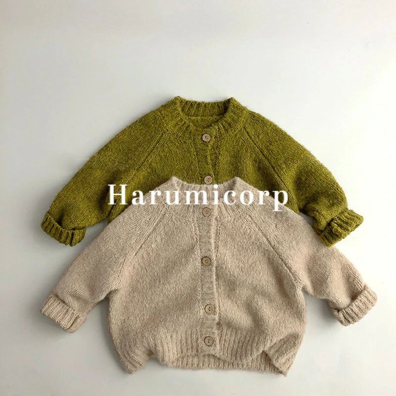 乐天商城 - カーディガン トップス 長袖 子ども服 ベビー服 子供服 80 90 00 0 20cm ゆったりストレッチ 無地 体型カバー 可愛い 入園入学 幼稚園小