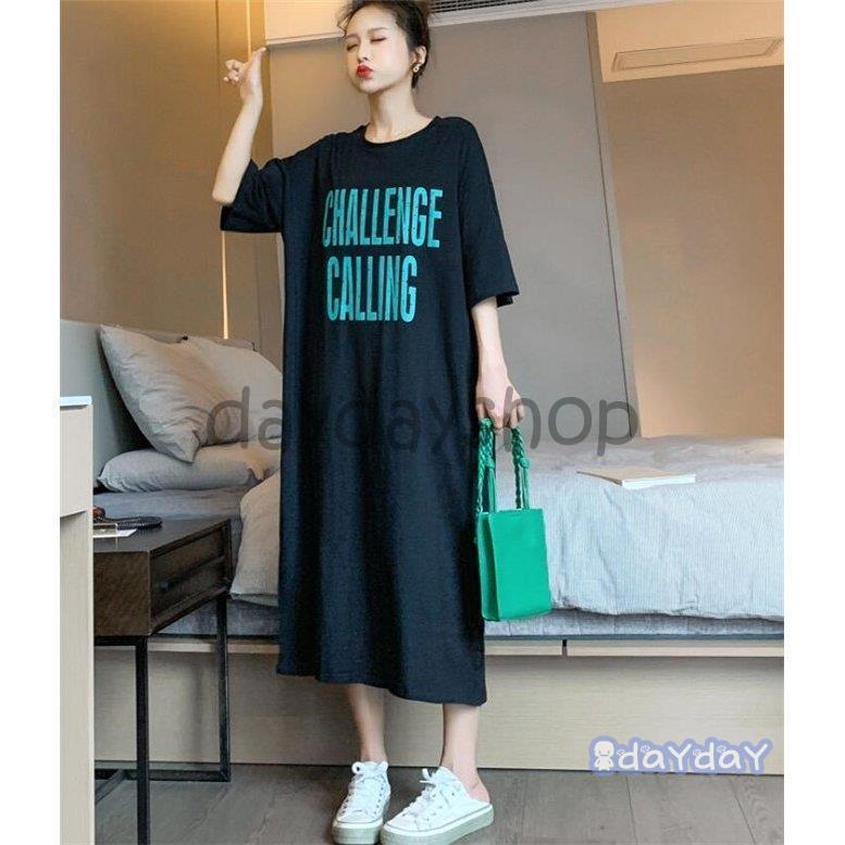 乐天商城 - ワンピース 部屋着 ロングワンピース ワンピ きれいめ 半袖 Tシャツ チュニック おしゃれ 着痩せ 体型カバー カットソー レディース 夏