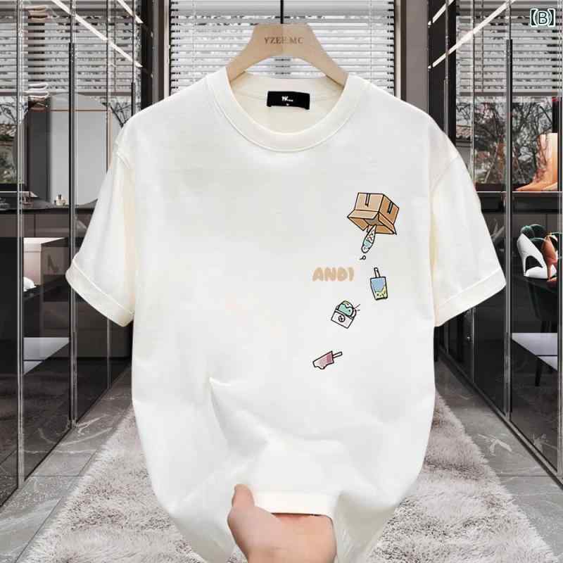 半袖Tシャツ メンズ クルーネックプルオーバーカットソー オーバーサイズビッグシ...