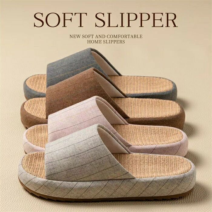 スリッパ 夏用厚底 ルームシューズ 麻 スリッパ 夏用麻 ルームシューズ 夏用 スリッパ リネン 亜麻 サンダル ルームシューズ メンズ レディース カラフル おしゃれ 前開き 蒸れない 春夏秋 洗濯可 男女兼用 ベランダ 軽量 滑り止め 23-27.5cm オールシーズンに大活躍 吸汗通気 履き心地良い 滑止め 歩きやすい 疲れにくい ホワイト ピンク グレー ブラウン 男女兼用 軽い 入院用 在宅勤務 室内履き 来客用 ギフト プレゼント