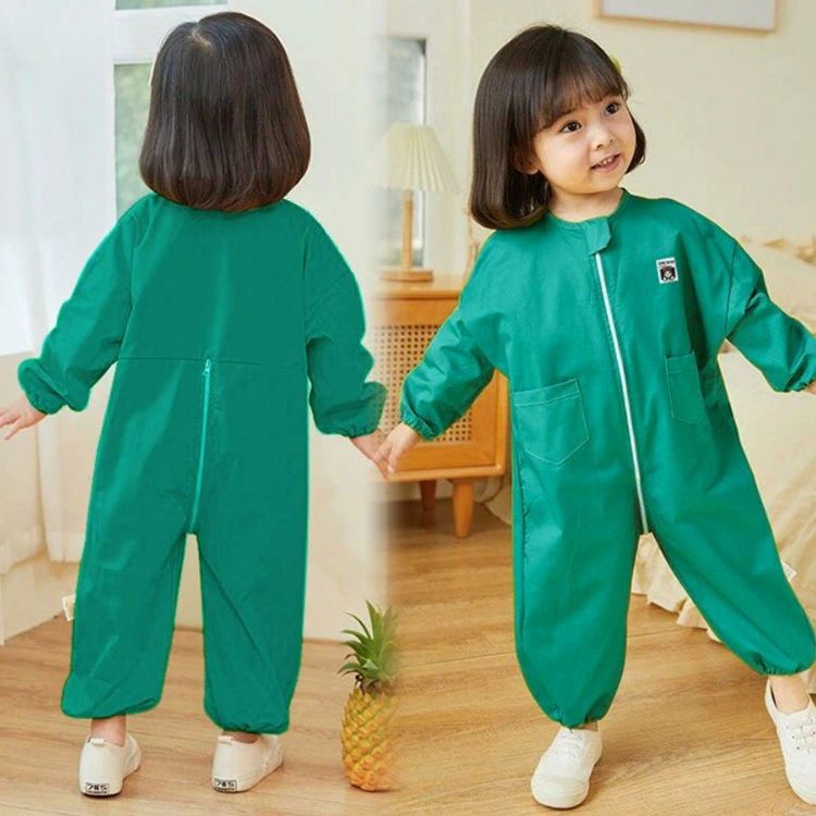 つなぎ キッズ オーバーオール 男の子 プルオーバー 子供 お砂場着 子供服 長袖 子...
