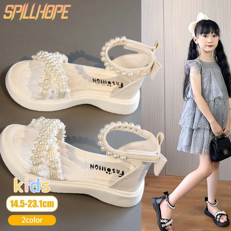 キッズ サンダル マジックテープ ビーチサンダル 女の子 子供靴 夏 シューズ 歩きやすい 痛くない かわいい おしゃれ ジュニア 小学生