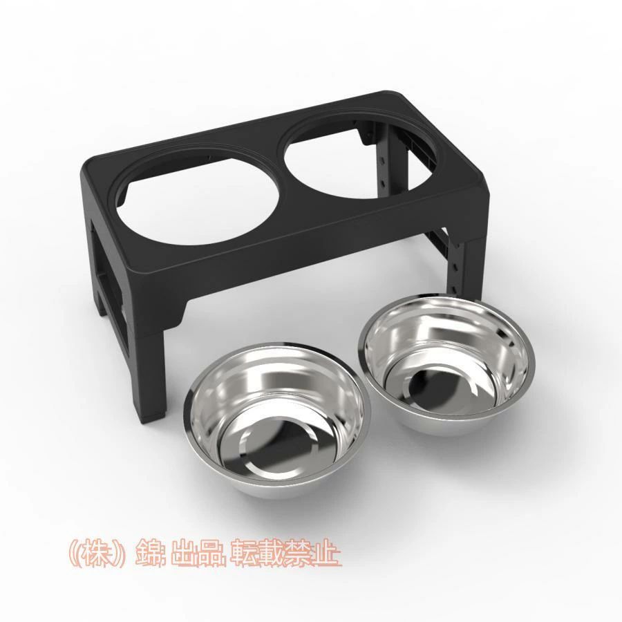 乐天商城 - 犬用食器台 ペット用食器台 高さ調節 フードボウル ドッグボウル ペットボウル 小型犬 中型犬 大型犬 子犬 ペット用食器 ステンレスボウ