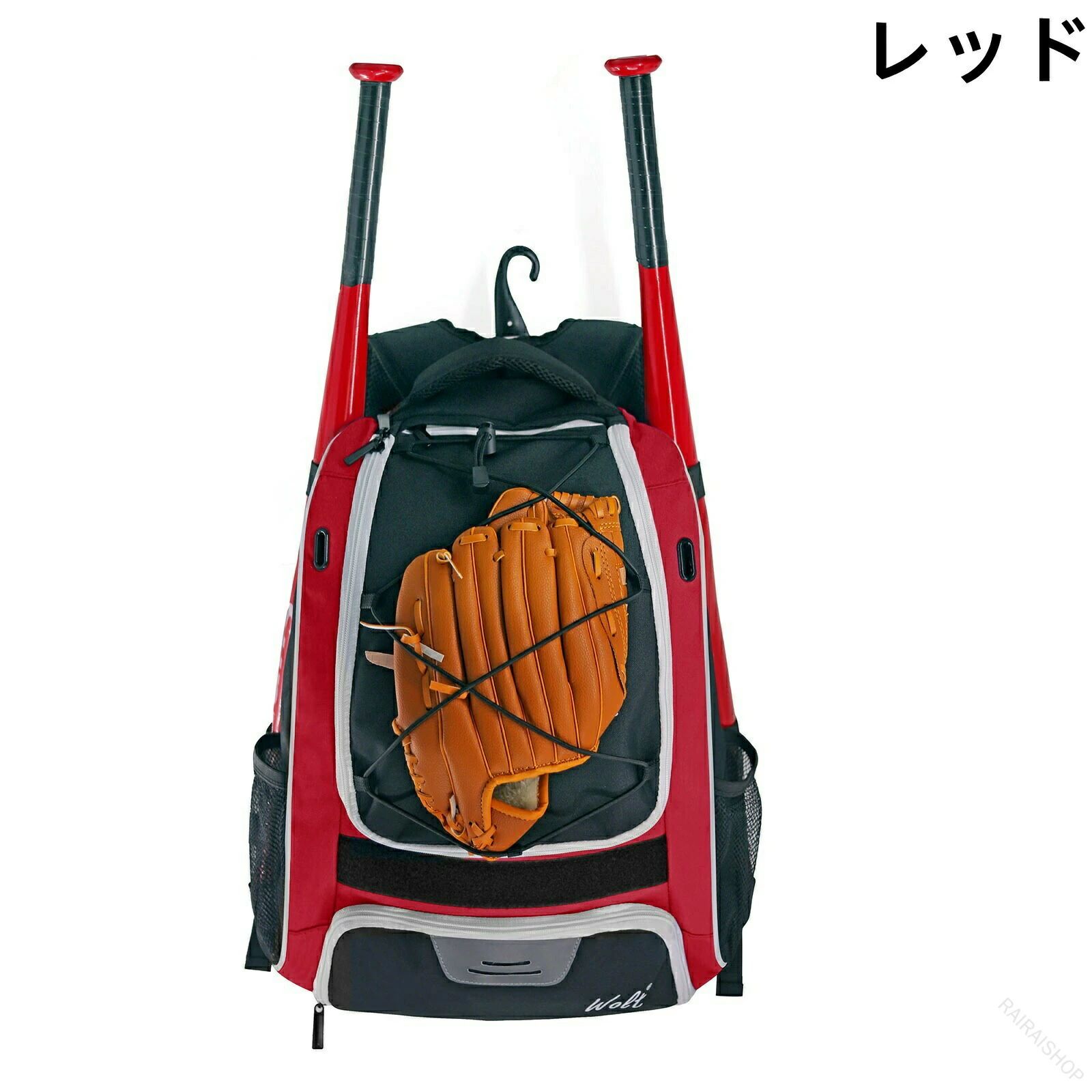 ディナリッコの少年野球 バッグ 大容量 35L リュック 低学年 小学生用 野球収納 ジュニア 野球バッグ 大人用も対応 耐久性高く通学や遠征に最適｜アングル3