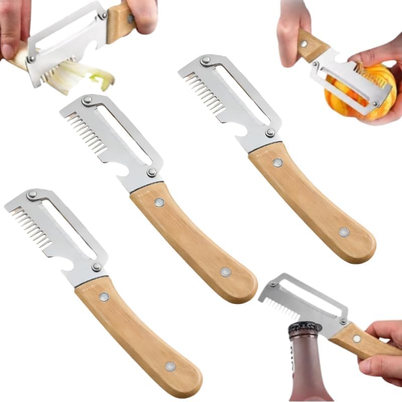 商品名千切りピーラー（3in1） サイズ全長：約22cm / 刃幅：約7cm / 重量：約150g 素材刃部：高品質ステンレス鋼（防錆・耐腐食） / ハンドル：食品級ABS＋滑り止めTPRゴム 製品特徴【耐久性のあるステンレス鋼素材】高品質ステンレス鋼を採用。頑丈で錆びにくく、長期間使用しても異臭が残りません。食品接触基準を満たした安全無毒素材で、ねぎ・にんにく・しょうがなどの日常食材を軽快に処理します。 【効率を高める多機能設計】ねぎ（千切り）・にんにく・しょうが（みじん切り）の3機能を一体化。キッチンスペースを節約し、複数の切断方法で様々な食材の下ごしらえをスピーディーに行えます。 【お手入れ簡単＆メンテナンス便利】シンプルな構造と滑らかな表面で、水洗いまたはブラシ洗いが可能。食品残渣が残りにくく、刃を衛生的に保てます。分解も簡単で、キッチン清掃の負担を軽減します。 【安全保護設計】人間工学に基づいた滑り止めハンドルで握りやすく、手が滑りにくい。刃の露出部分を最小限に抑えた設計で、誤って指を切るリスクを低減。家庭用からプロの厨房まで安心してお使いいただけます。 【さまざまなシナリオ＆ギフトに最適】家庭キッチンはもちろん、レストランや食材加工場でも活躍。シンプルで実用的なデザインは、母の日・新生活・お歳暮などのギフトにもぴったり。使う人の手間を減らす思いやりアイテムです。 ご注意点※ 刃物ですので、ご使用時は手指にご注意ください。お子様の手の届かない場所に保管してください。 ※ 食器洗浄機での洗浄は避け、手洗い（中性洗剤＋スポンジ）を推奨します。 ※ 硬い食材（種や氷など）の切断には使用しないでください。刃が欠ける恐れがあります。 ※ ご使用後は水気を拭き取り、乾燥させてから保管してください。防錆性能は高いものの、長期間湿ったままにすると変色することがあります。 ※ ねぎの千切り以外にも、キャベツの細切りや人参の薄切りなどお試しください。ただし食材の硬さによっては力が必要な場合があります。 キャンペーンコピー三合一で玉ねぎ・にんにく・生姜の千切り＆みじん切りがこれ1台！高品質ステンレス製、錆びにくくお手入れ簡単。滑り止めハンドルで安全。キッチンの時短アイテムに最適商品名千切りピーラー（3in1） サイズ全長：約22cm / 刃幅：約7cm / 重量：約150g 素材刃部：高品質ステンレス鋼（防錆・耐腐食） / ハンドル：食品級ABS＋滑り止めTPRゴム 製品特徴【耐久性のあるステンレス鋼素材】高品質ステンレス鋼を採用。頑丈で錆びにくく、長期間使用しても異臭が残りません。食品接触基準を満たした安全無毒素材で、ねぎ・にんにく・しょうがなどの日常食材を軽快に処理します。 【効率を高める多機能設計】ねぎ（千切り）・にんにく・しょうが（みじん切り）の3機能を一体化。キッチンスペースを節約し、複数の切断方法で様々な食材の下ごしらえをスピーディーに行えます。 【お手入れ簡単＆メンテナンス便利】シンプルな構造と滑らかな表面で、水洗いまたはブラシ洗いが可能。食品残渣が残りにくく、刃を衛生的に保てます。分解も簡単で、キッチン清掃の負担を軽減します。 【安全保護設計】人間工学に基づいた滑り止めハンドルで握りやすく、手が滑りにくい。刃の露出部分を最小限に抑えた設計で、誤って指を切るリスクを低減。家庭用からプロの厨房まで安心してお使いいただけます。 【さまざまなシナリオ＆ギフトに最適】家庭キッチンはもちろん、レストランや食材加工場でも活躍。シンプルで実用的なデザインは、母の日・新生活・お歳暮などのギフトにもぴったり。使う人の手間を減らす思いやりアイテムです。 ご注意点※ 刃物ですので、ご使用時は手指にご注意ください。お子様の手の届かない場所に保管してください。 ※ 食器洗浄機での洗浄は避け、手洗い（中性洗剤＋スポンジ）を推奨します。 ※ 硬い食材（種や氷など）の切断には使用しないでください。刃が欠ける恐れがあります。 ※ ご使用後は水気を拭き取り、乾燥させてから保管してください。防錆性能は高いものの、長期間湿ったままにすると変色することがあります。 ※ ねぎの千切り以外にも、キャベツの細切りや人参の薄切りなどお試しください。ただし食材の硬さによっては力が必要な場合があります。 キャンペーンコピー三合一で玉ねぎ・にんにく・生姜の千切り＆みじん切りがこれ1台！高品質ステンレス製、錆びにくくお手入れ簡単。滑り止めハンドルで安全。キッチンの時短アイテムに最適