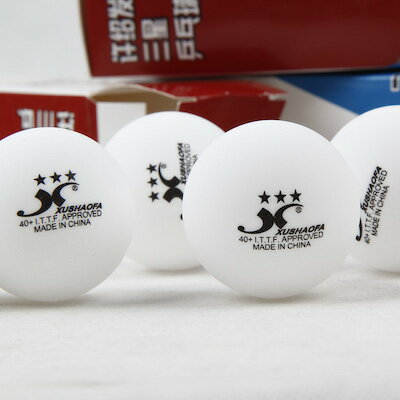 【Xushaofa】(中国・許招発）プラスチックボール 3スター【6個入】中国直輸入　卓球用品　卓球ボール