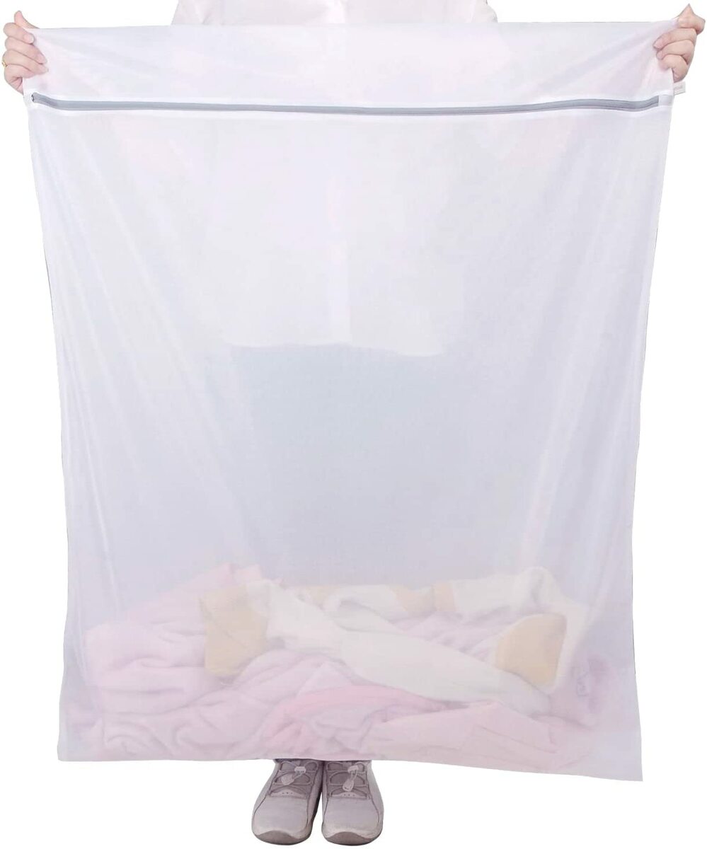 布団も洗える大型洗濯ネット 洗濯ネット 乾燥機対応 大型 大容量 布団 毛布 寝具用 まとめ洗い バスタオル 人気 ランドリーネット 洗濯用品 タオル 90×1...