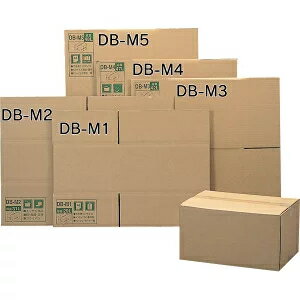 【5枚セット】段ボールボックス ダンボール DB-M5幅55×奥行40×高さ24.6 アイリスオーヤマ ダンボール箱 梱包資材 引越し 衣替え 便利 収納家具 食器 家電 整理