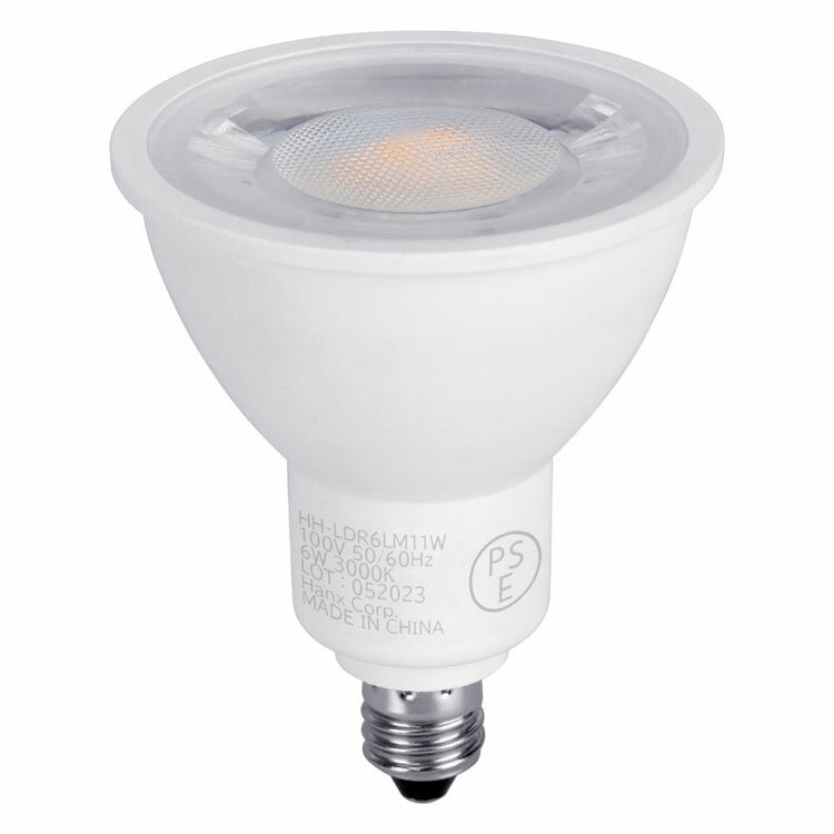 電球 LED ハロゲン形 50W形相当 Hanx-Home E11 ライト照明 ハロゲン型 色 HH-LDR6LM11W E11口金 ビーム角38° 長寿命 省エネ 節電 色 【D】【B】