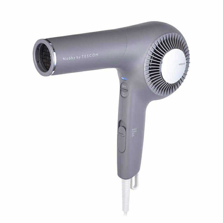プロフェッショナルプロテクトイオン ヘアドライヤー NIB500BTescom ドライヤー マイナスイオン Nobby by TESCOM 軽量 大風量 ハンズフリー 切替え 自動 パワフル テスコム スモーキーグレー ブラック ホワイトアッシュ