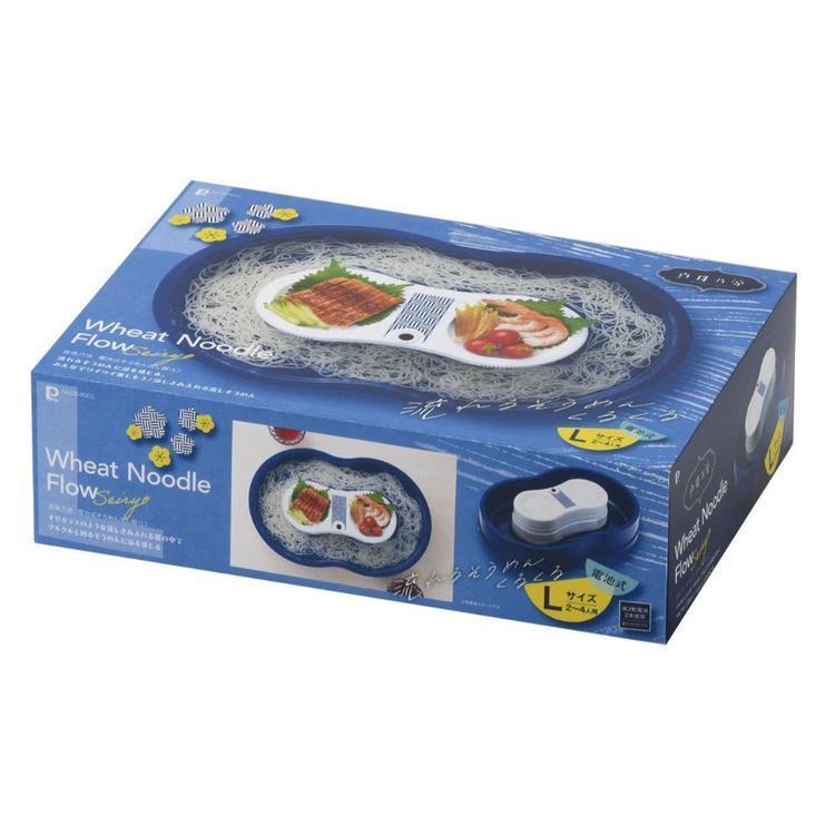 JOYライトのパール金属 流しそうめん器 真珠乃涼 L 電池式 DD-8003流しそうめん器 そうめん流し器 回転式 シンプル L 電池式 組み立て簡単 家庭用 素麺 子供 パール金属｜アングル3
